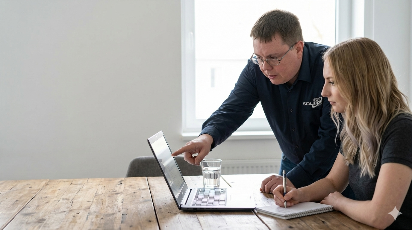 SOLOX-Team im Gespräch mit Kunden